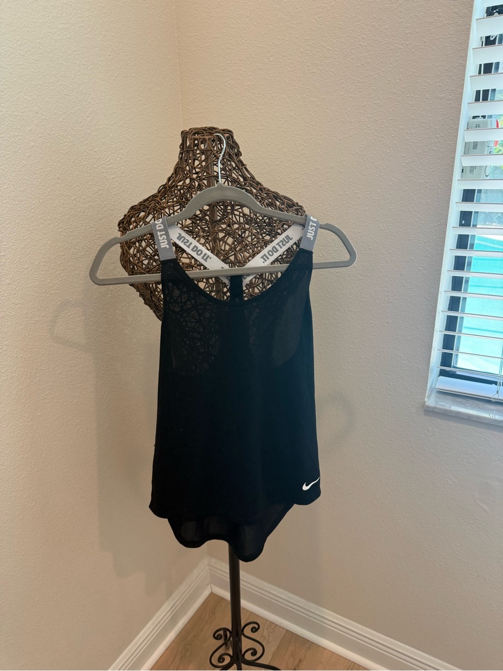 Nike Black Women's Tank Top with Branded Straps